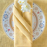Mustard Hand Crochet Napkins - Set of 6