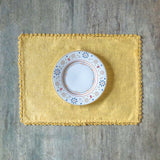 Mustard Hand Crochet Placemats - Set of 6