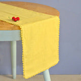 Mustard Hand Crochet Table Runner
