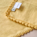 Mustard Hand Crochet Table Runner