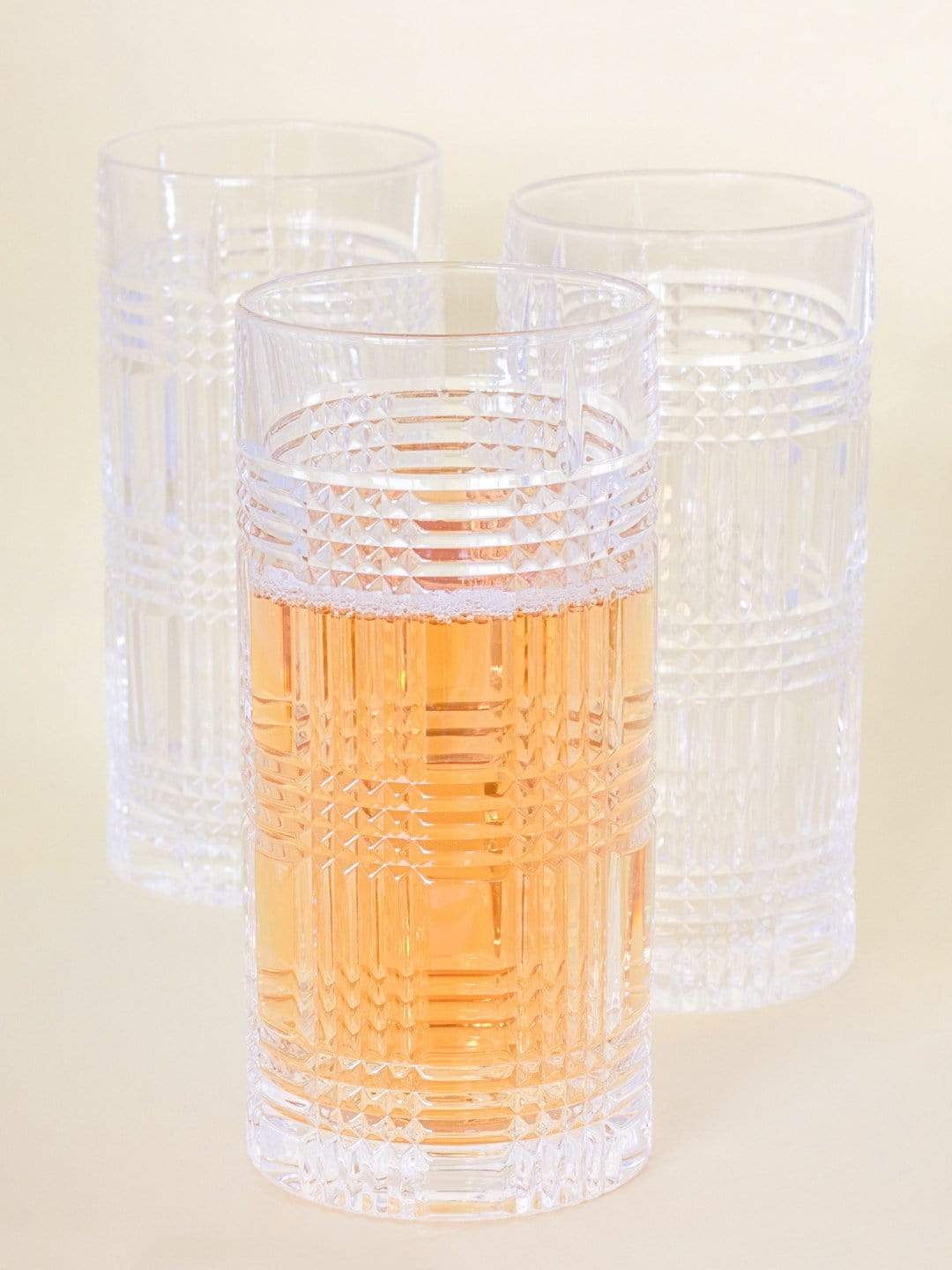 Nachtmann Check Long Drink Tumbler- Set Of 6