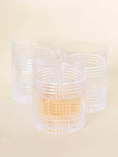 Nachtmann Check Whiskey Tumbler- Set Of 6