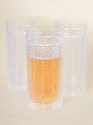 Nachtmann Fishbone Long Drink Tumbler- Set Of 6