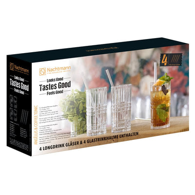 Nachtmann Highland Tastes Good Longdrink 4Pcs + Straw 4 Pcs