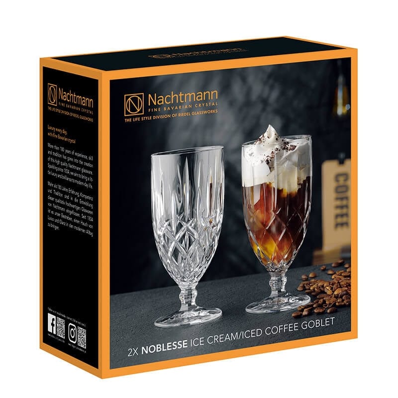 Nachtmann Noblesse Iced Coffee / Ice Cream Set of 2