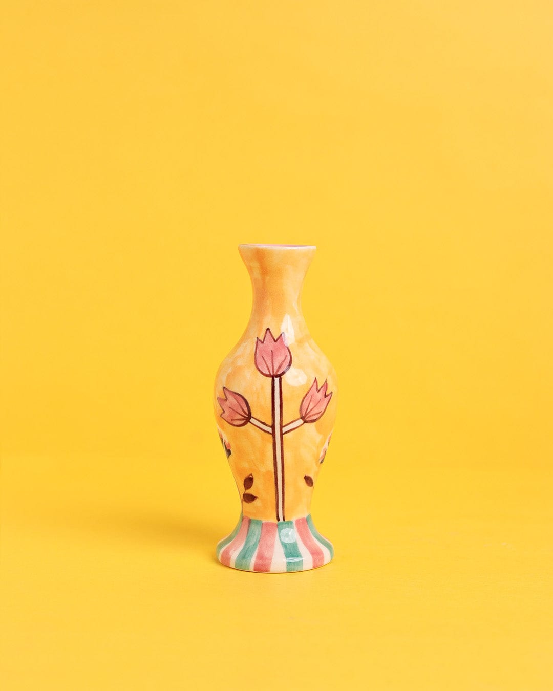 Nira Handpainted Ceramic Bud Vase