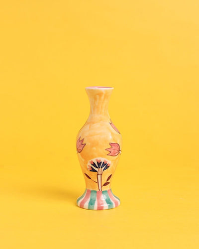 Nira Handpainted Ceramic Bud Vase