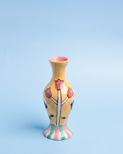 Nira Handpainted Ceramic Bud Vase