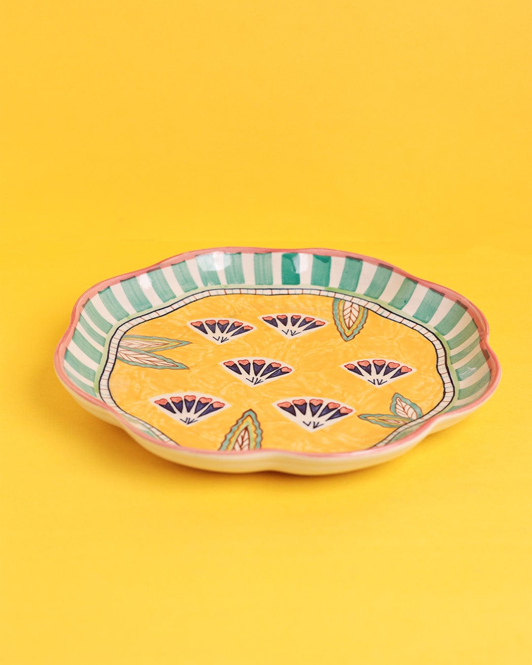 Nira Handpainted Chip & Dip Platter