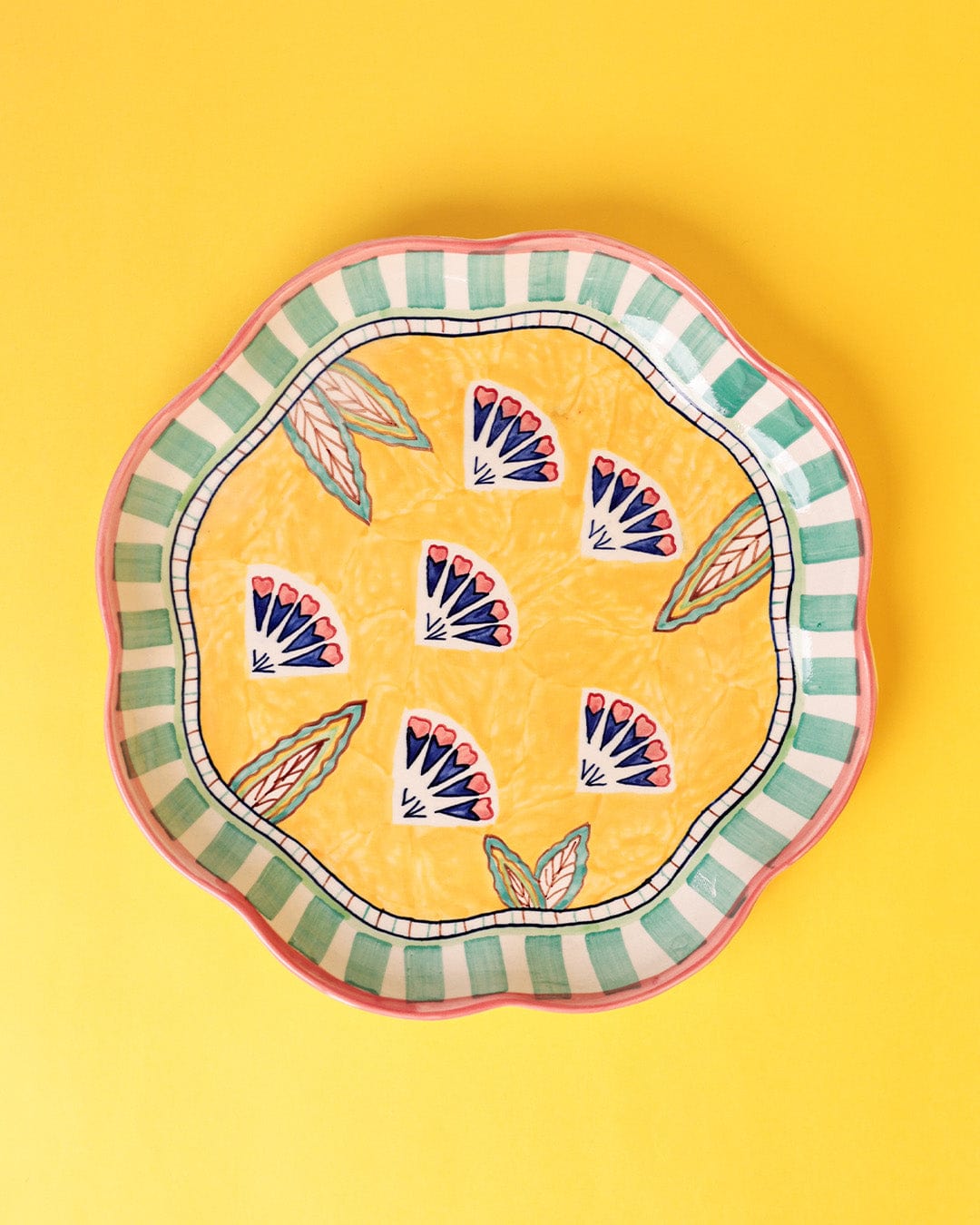 Nira Handpainted Chip & Dip Platter