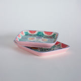 Oasis Handpainted Square Platter - Set of 2