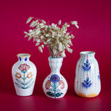 Oasis Handpainted Mini Vases - Set of 3