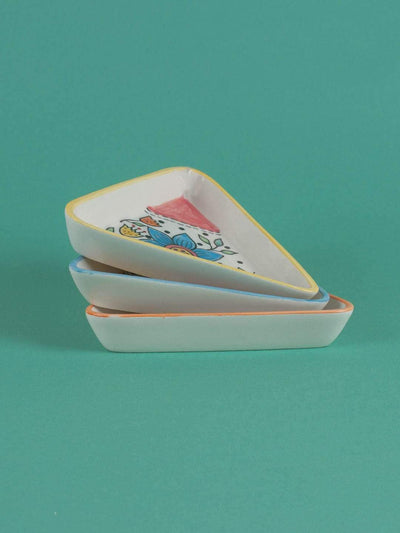 Ocean Song Triangle Plates- Set Of 3