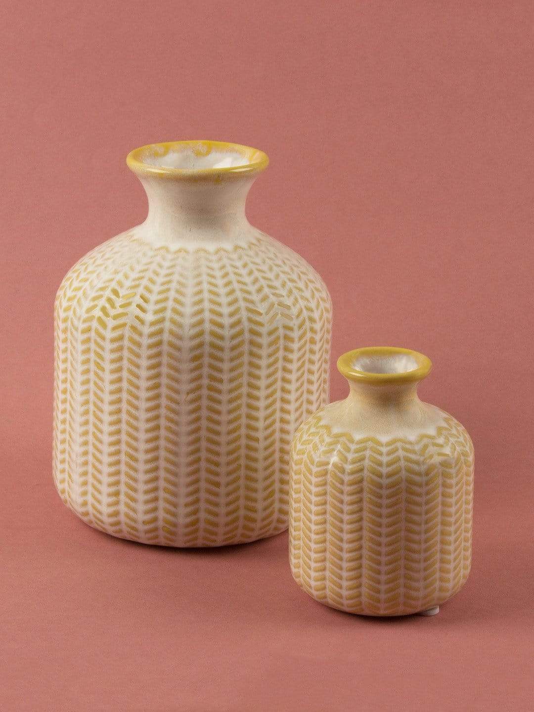 Ocre Bottle Vase