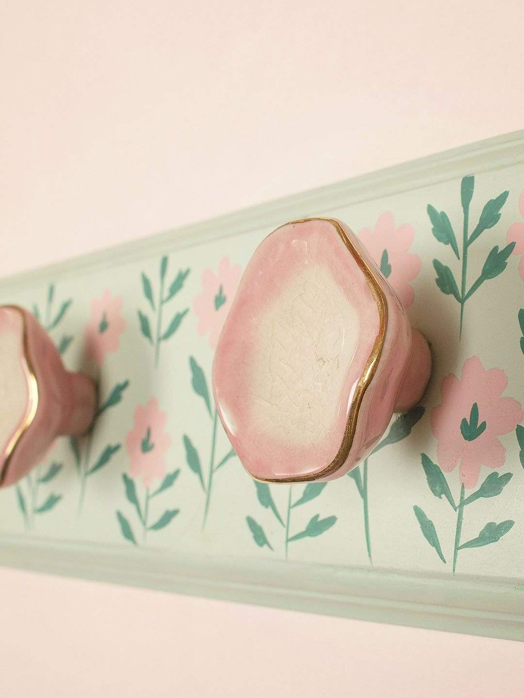 Oh So Floral Board Ceramic Knob Wall Hook