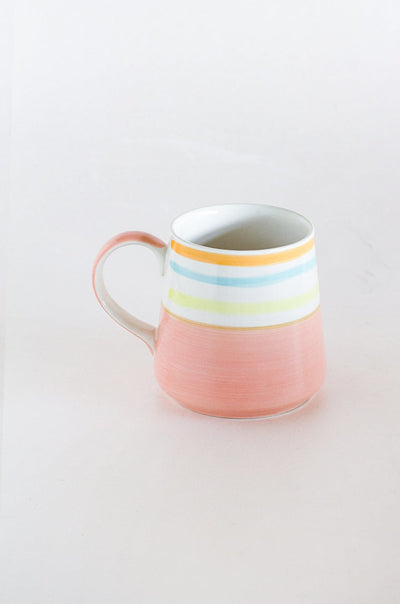 Pastel Perfection Handpainted Mugs - Set of 4