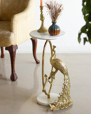 Peacock  Classic Casted Side Table