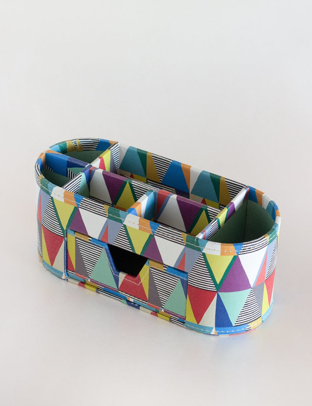 Pearlised Paper Leather 7 in 1 Desk Organiser- Kaleidoscope
