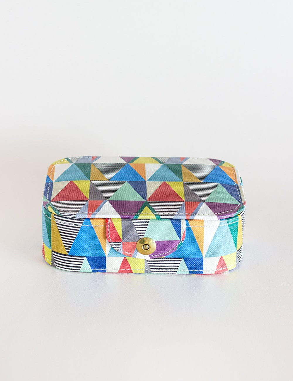 Pearlised Paper Leather Jewellery Box Large- Kaleidoscope