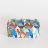 Pearlised Paper Leather Jewellery Box Large- Kaleidoscope