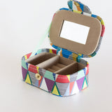 Pearlised Paper Leather Jewellery Box Medium - Kaleidoscope
