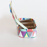 Pearlised Paper Leather Jewellery Box Medium - Kaleidoscope