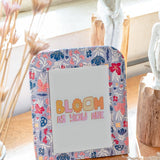 Pearlised Paper Leather Photoframe - Blue Meadow