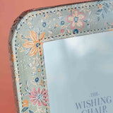 Pearlised Paper Leather Photoframe - Garden Fog
