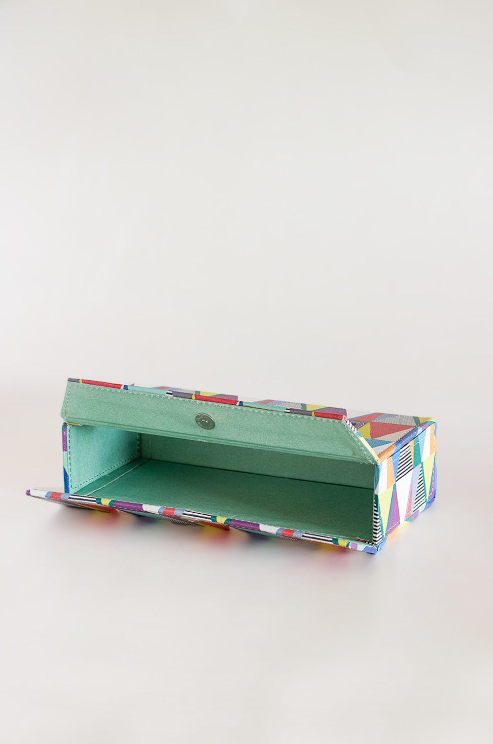 Pearlised Paper Leather Tissue Box- Kaleidoscope