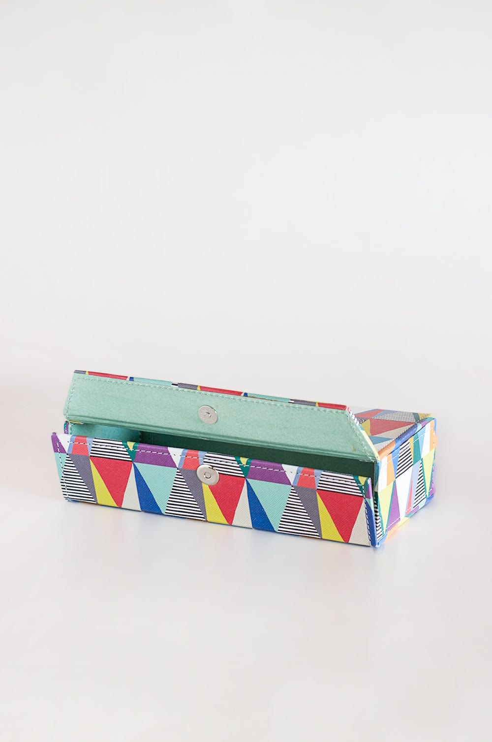 Pearlised Paper Leather Tissue Box- Kaleidoscope