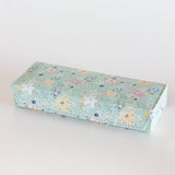 Pearlised Paper Leather Travel Jewelley Box- Mint Magnolias
