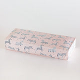 Pearlised Paper Leather Travel Jewelley Box -Pink Safari