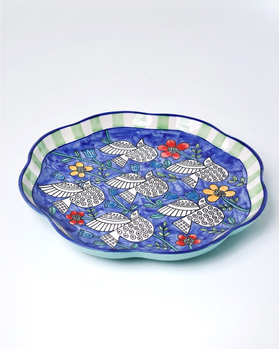 Perch -  Ceramic Chip & Dip Platter with Bowl