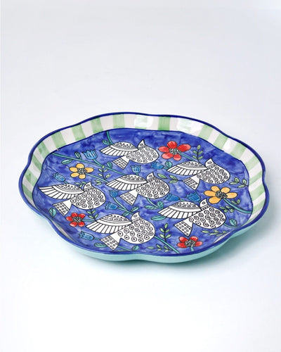 Perch -  Ceramic Chip & Dip Platter with Bowl