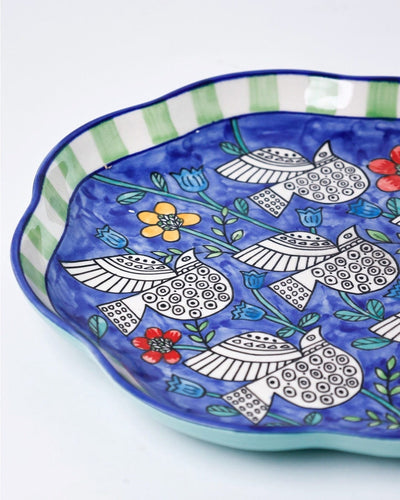 Perch -  Ceramic Chip & Dip Platter with Bowl