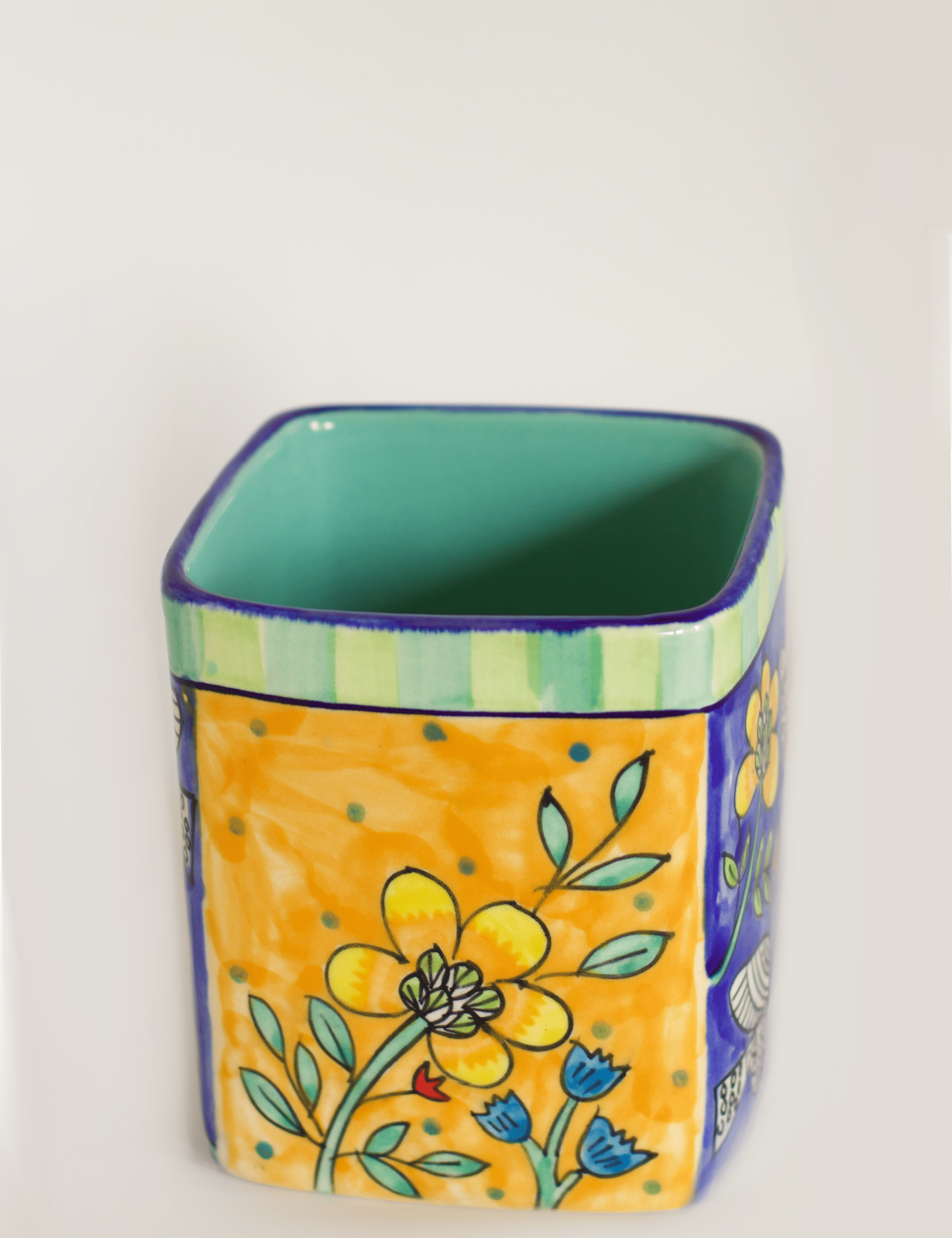 Perch Handpainted Ceramic Cutlery Holder