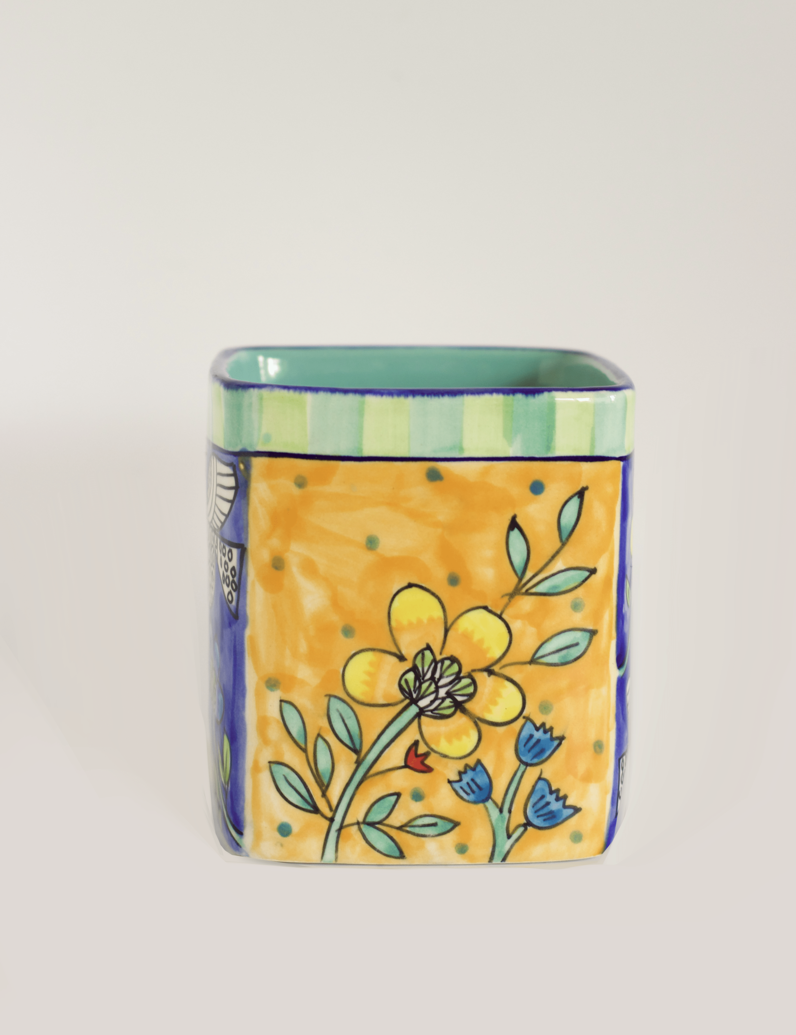 Perch Handpainted Ceramic Cutlery Holder