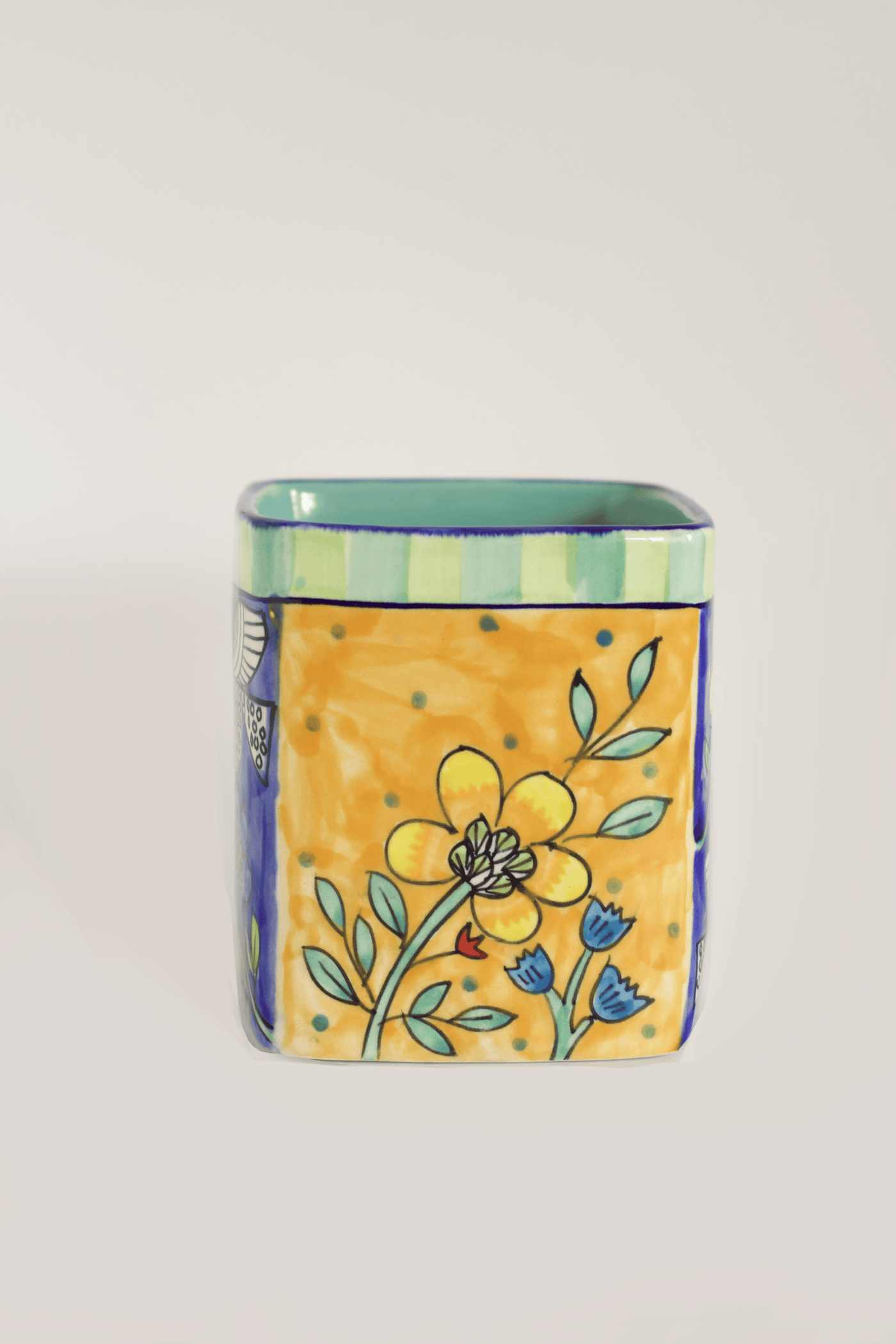 Perch Handpainted Ceramic Cutlery Holder