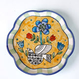 Perch Handpainted Ceramic Mini Flower Platter
