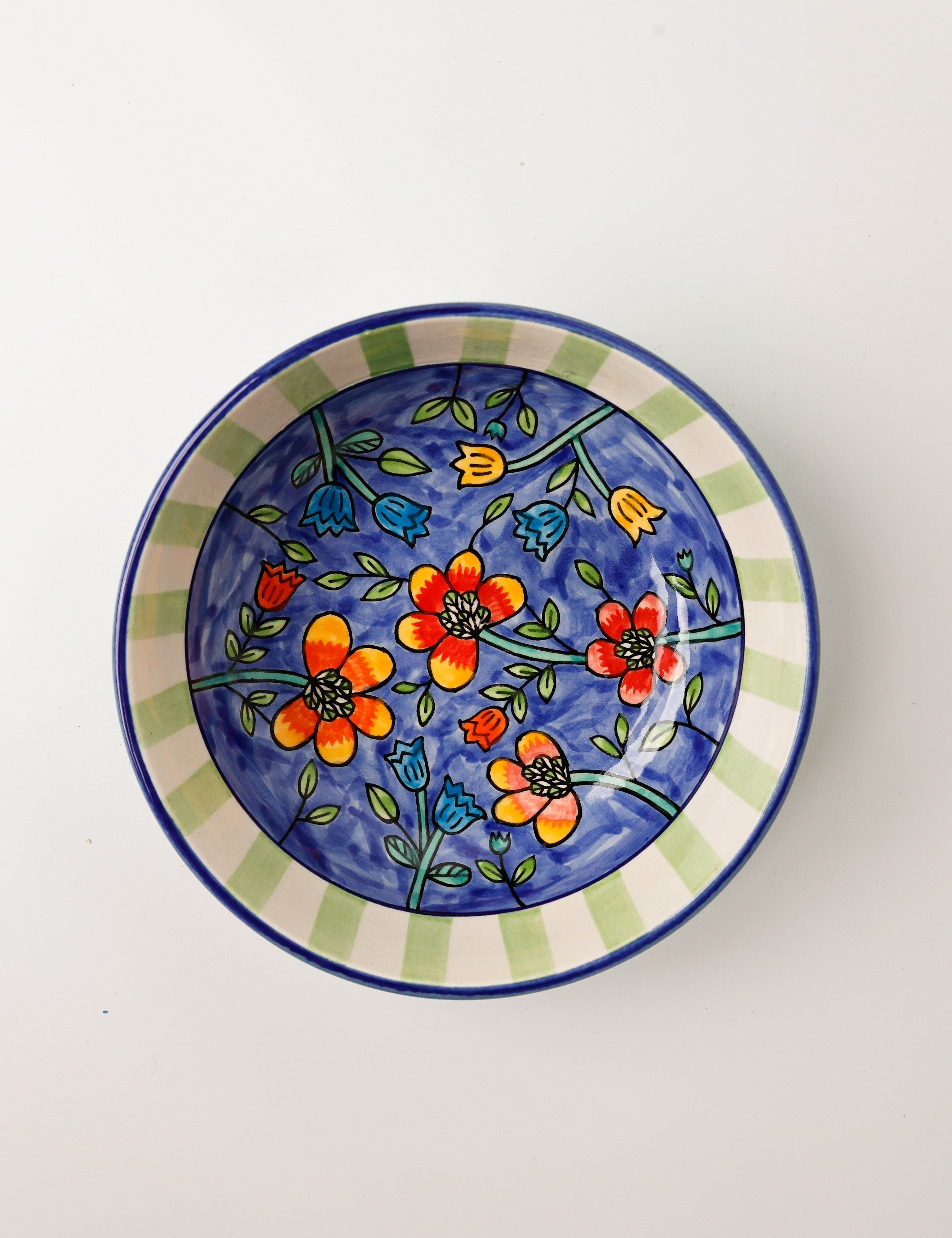 Perch Handpainted Ceramic Pasta Bowl