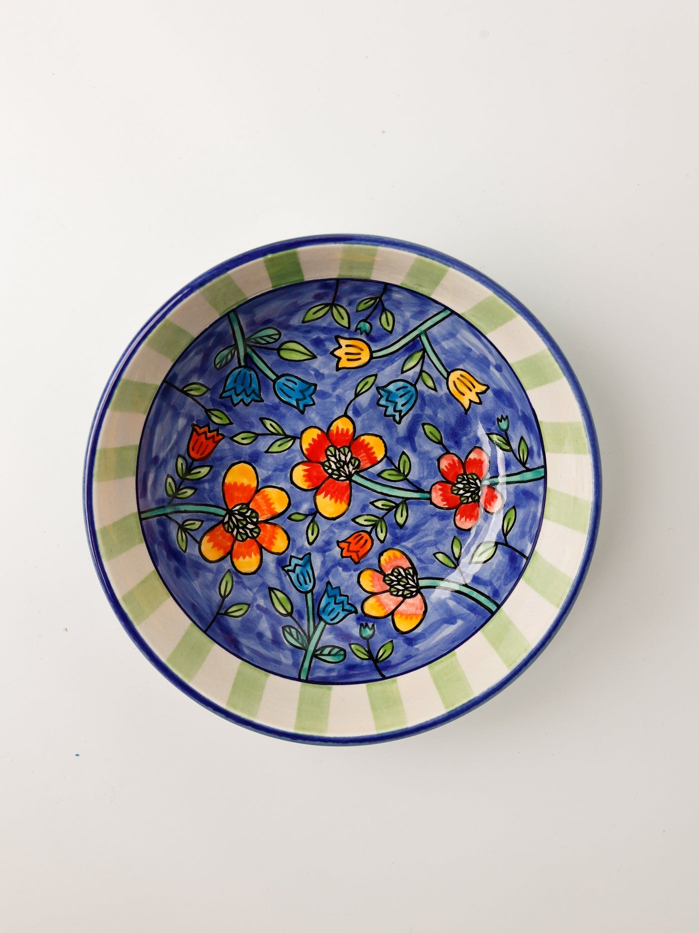 Perch Handpainted Ceramic Pasta Bowl