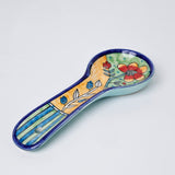 Perch Handpainted Ceramic Spoon Rest