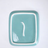 Perch Handpainted Ceramic Square Platter - Set of 2