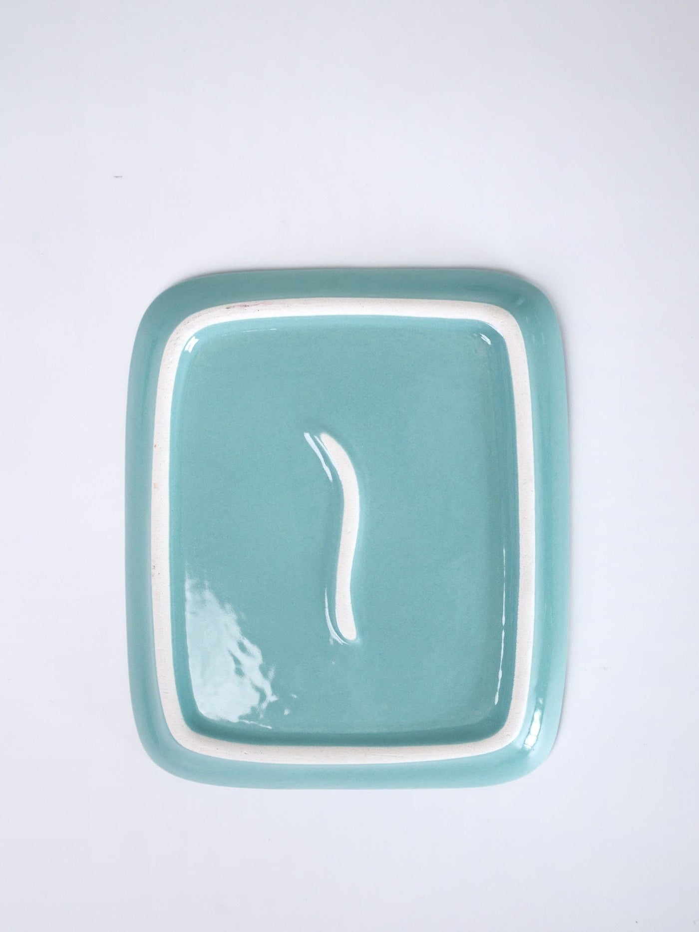 Perch Handpainted Ceramic Square Platter - Set of 2