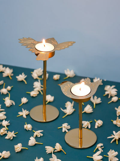 Perch Tealight Holders with Stand Gift Box - Set of 2