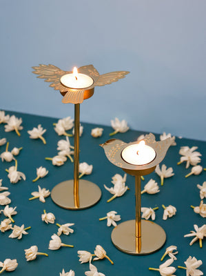 Perch Tealight Holders with Stand Gift Box - Set of 2