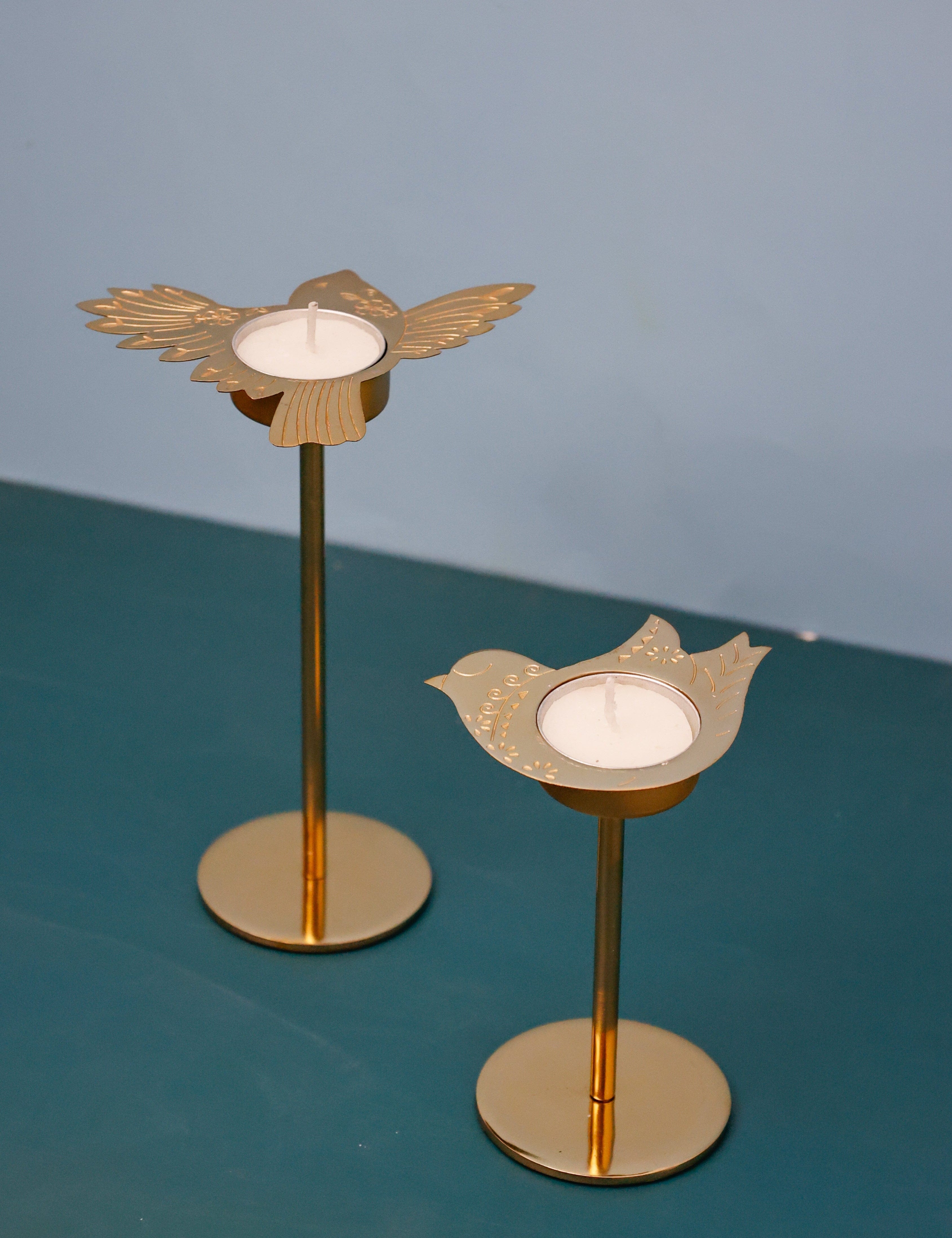 Perch Tealight Holders with Stand Gift Box - Set of 2