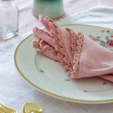 Petal Blush Hand Crochet Napkins - Set of 6