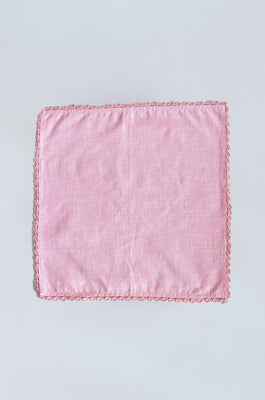 Petal Blush Hand Crochet Napkins - Set of 6