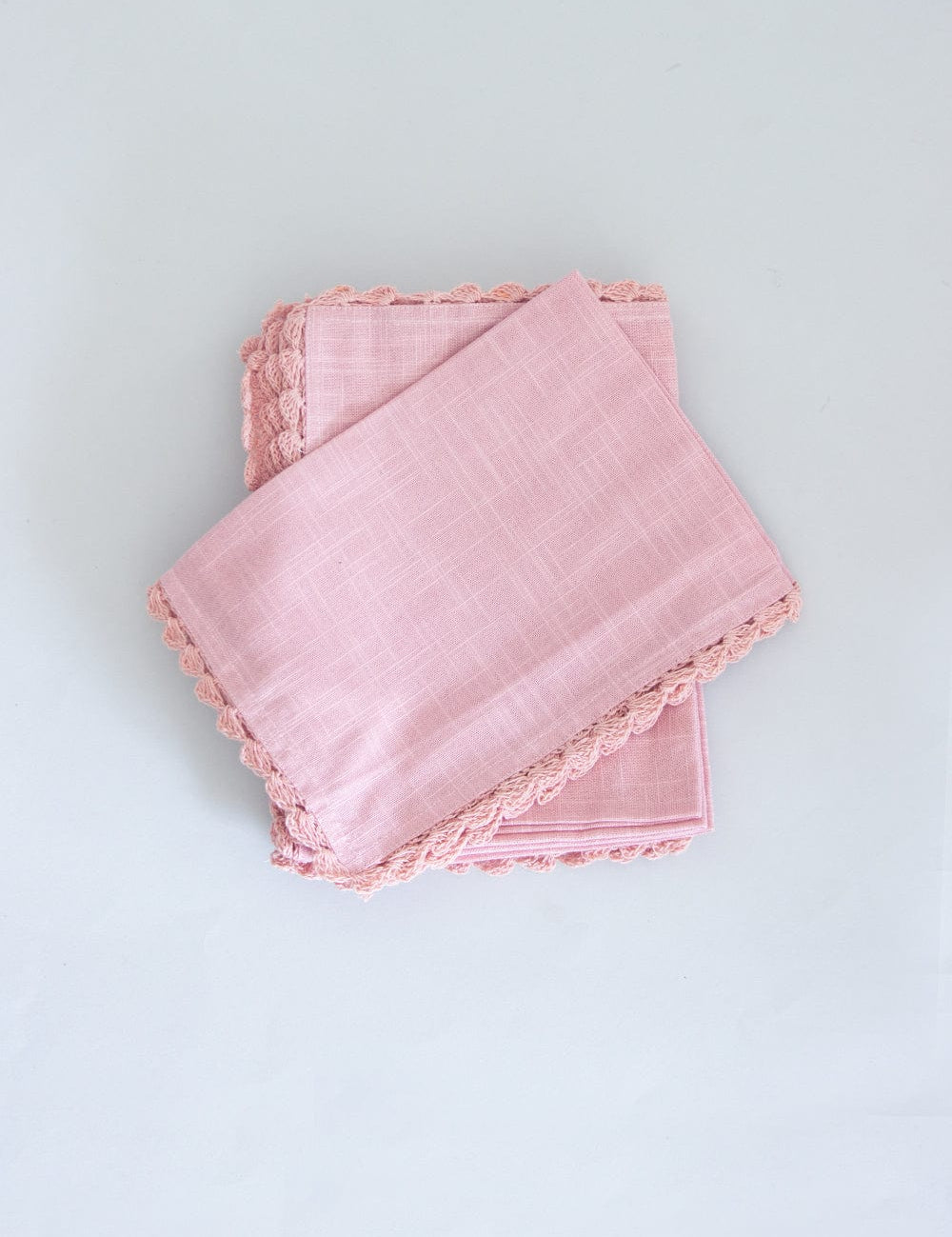 Petal Blush Hand Crochet Placemats - Set of 6